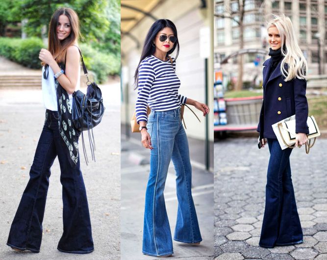 Мода 70-х: джинсы - клеш