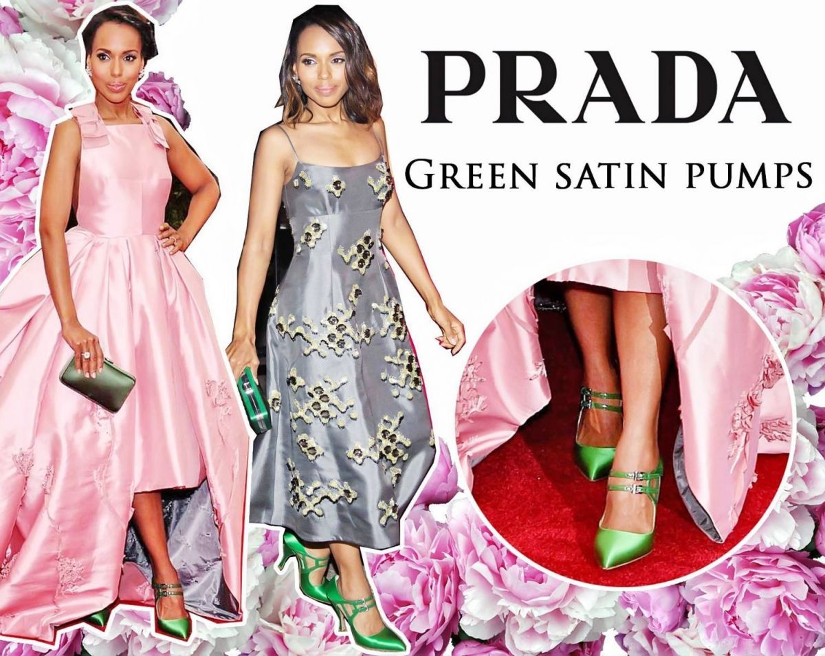 Туфли недели: Prada  green satin  pumps