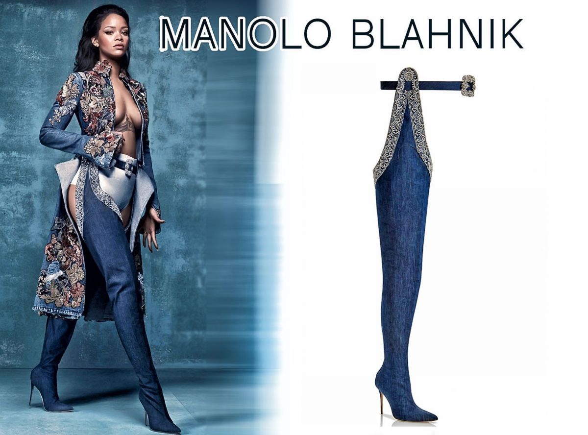 Обувь недели: джинсовые сапоги Manolo Blahnik 