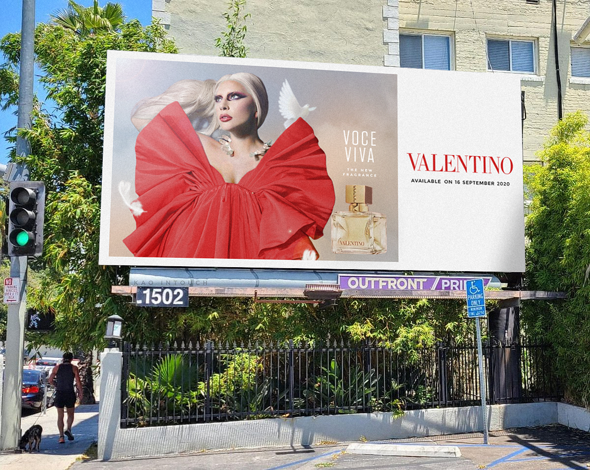 Леди Гага на съемках рекламной кампании Valentino Voce Viva