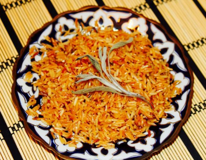 Жареный рис с прованскими травами на гарнир