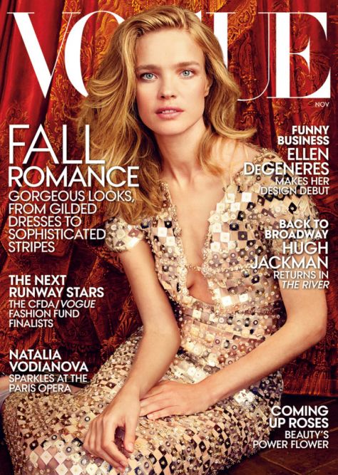 Наталья Водянова на обложке американского Vogue