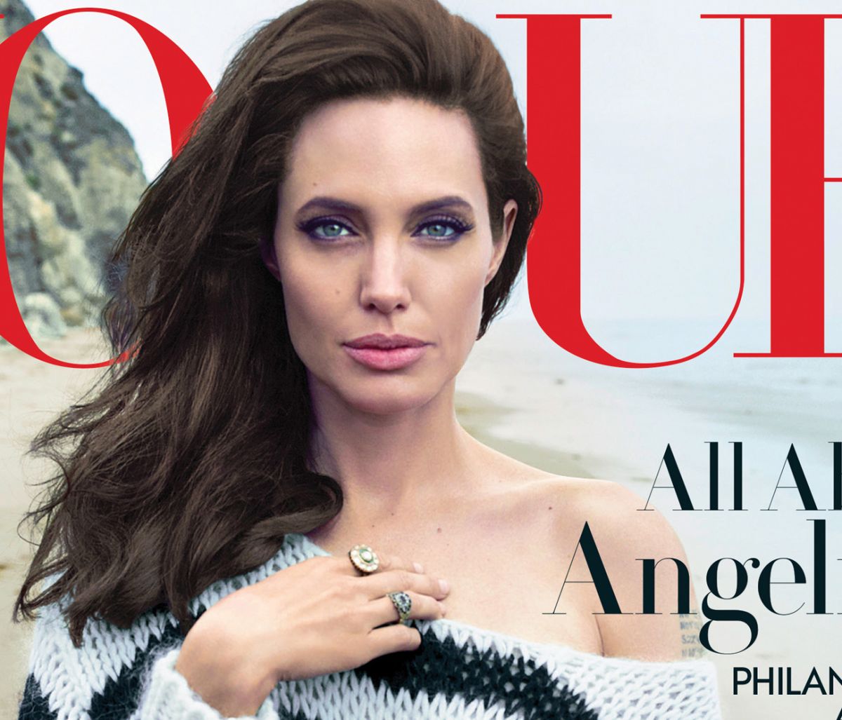 Анджелина Джоли с семьей в фотосессии Энни Лейбовиц для Vogue 