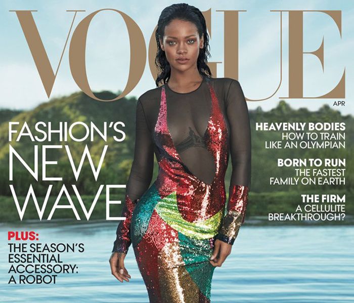 Рианна на обложке апрельского Vogue 