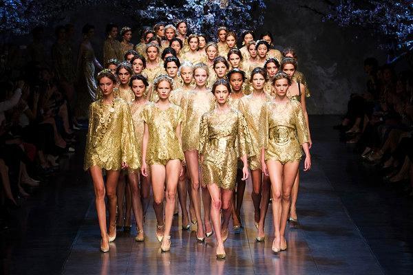 Золото богов: показ Dolce&Gabbana