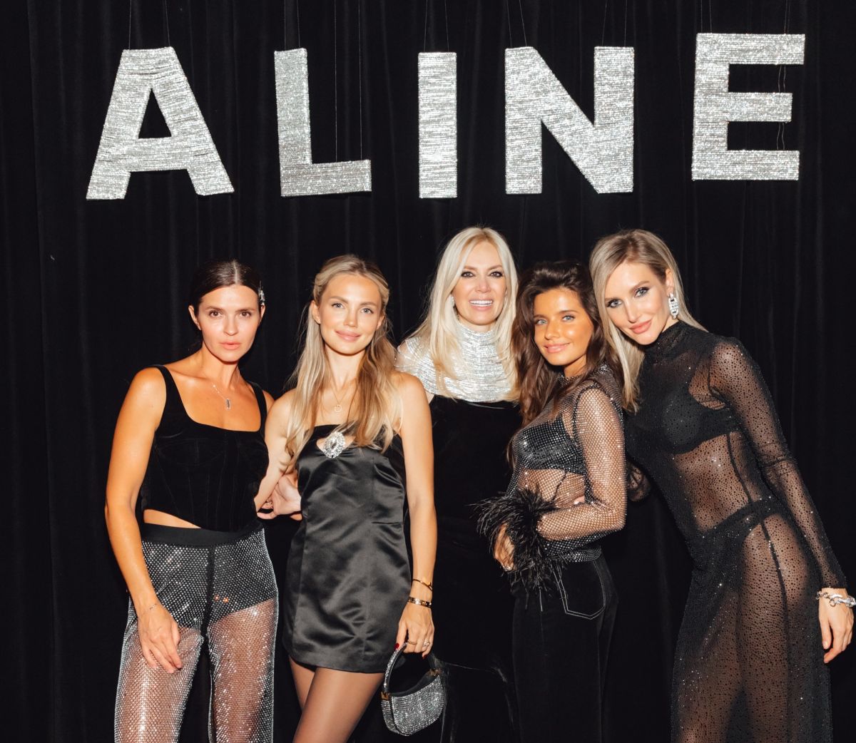 Гости рождественской вечеринки российского премиального бренда ALINE