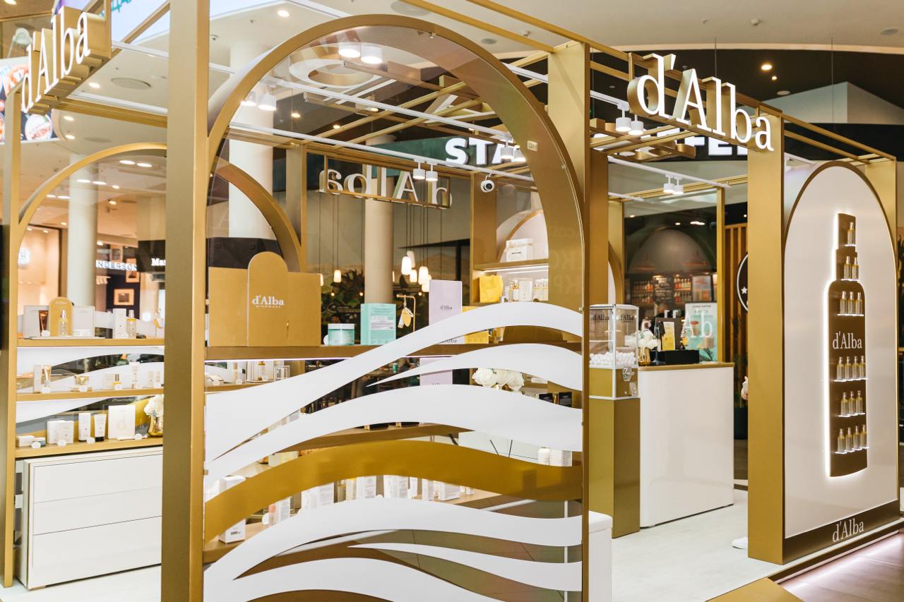 Открытие первого pop-up store d’Alba в Санкт-Петербурге